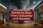 Banks to Shut Every Saturday and Sunday