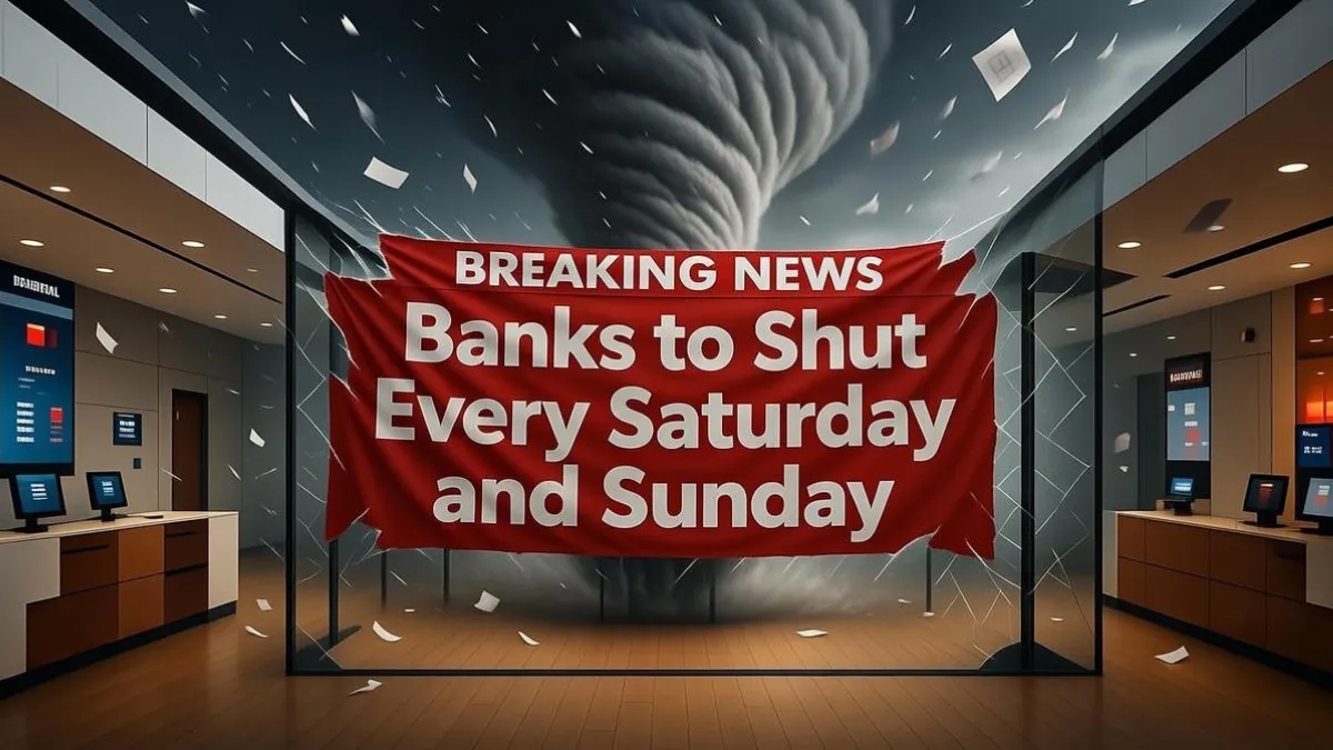 Banks to Shut Every Saturday and Sunday