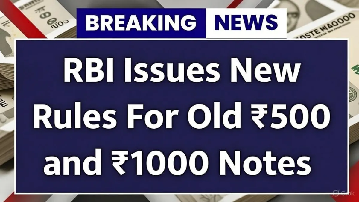 Old Rbi Notes RBI Issues Fresh Clarification on Old ₹500 and ₹1000 Notes: What Is ...
