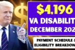 The Rumored $4,196 VA Disability Payment for December 2025